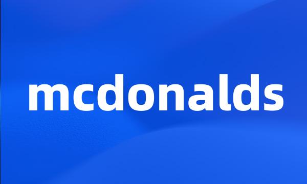 mcdonalds