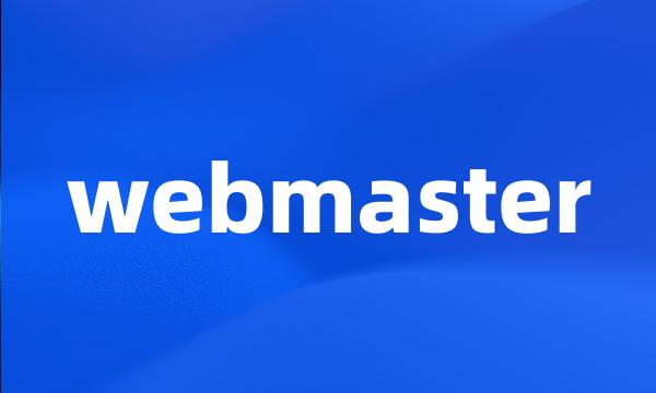 webmaster