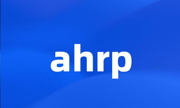 ahrp