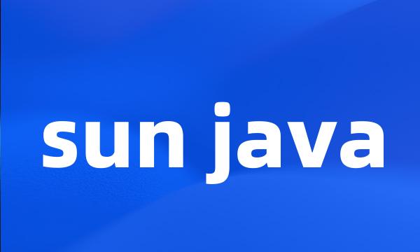 sun java