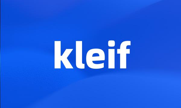 kleif