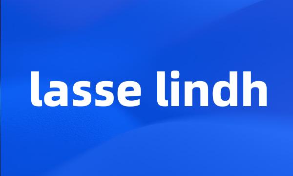 lasse lindh