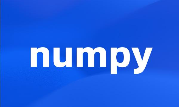 numpy