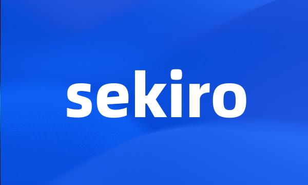 sekiro