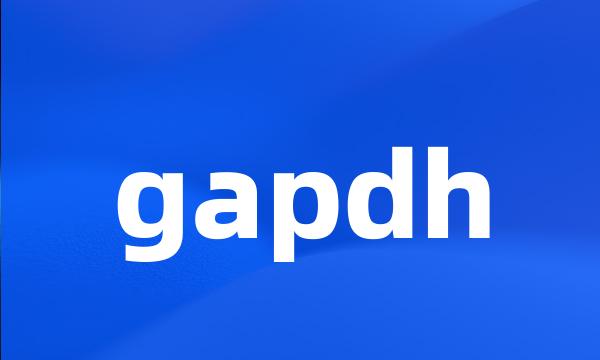 gapdh