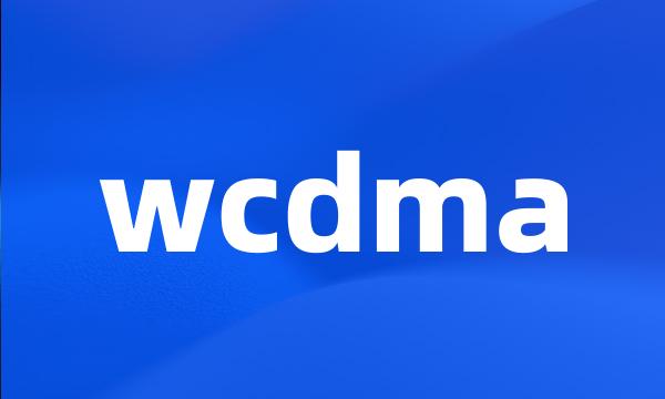 wcdma