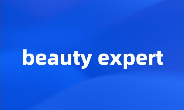 beauty expert