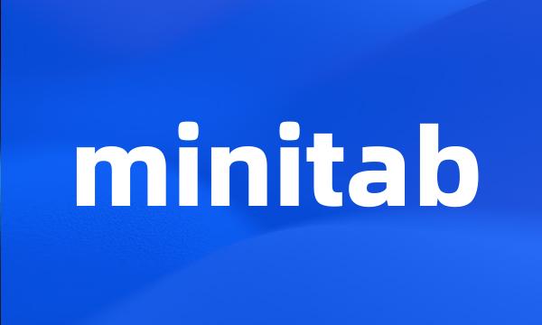 minitab