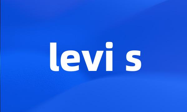 levi s