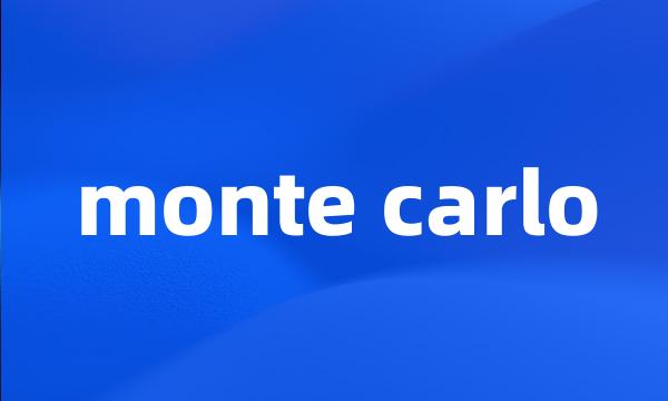 monte carlo