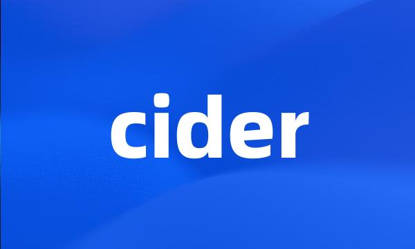 cider