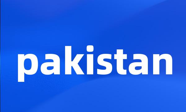 pakistan