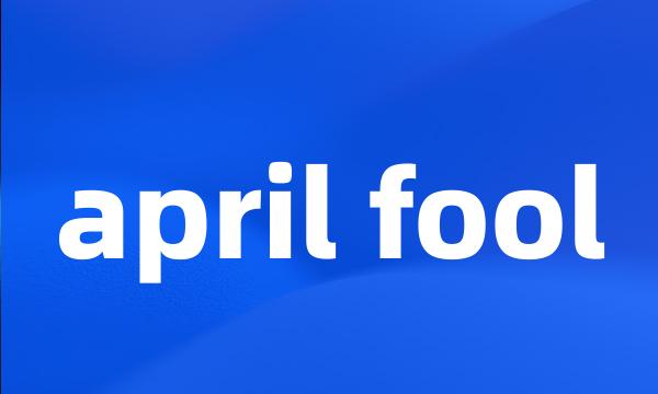 april fool