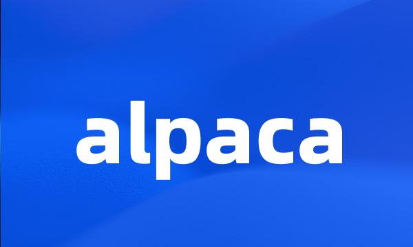 alpaca