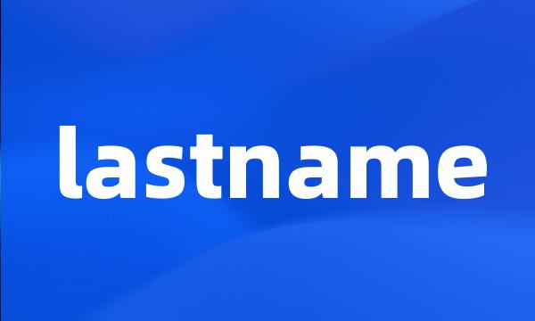 lastname