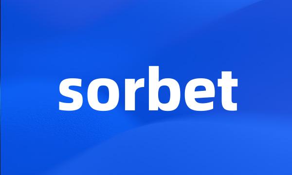 sorbet