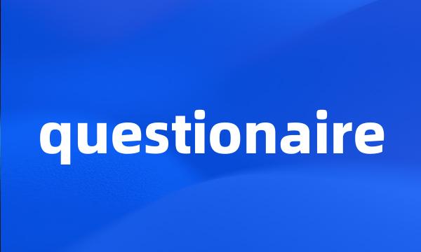 questionaire