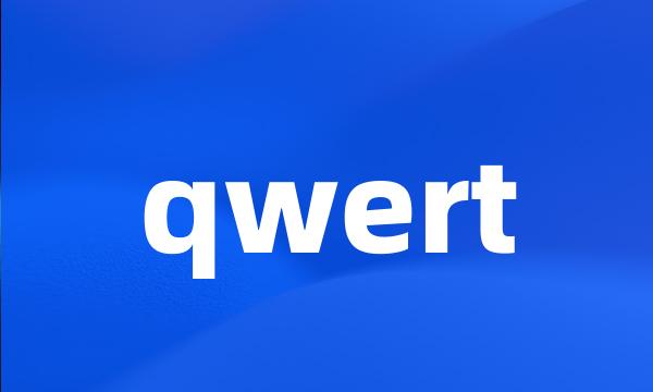 qwert