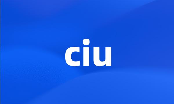 ciu