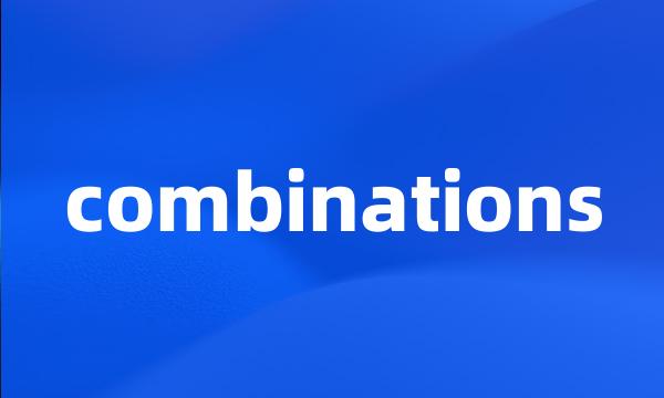 combinations