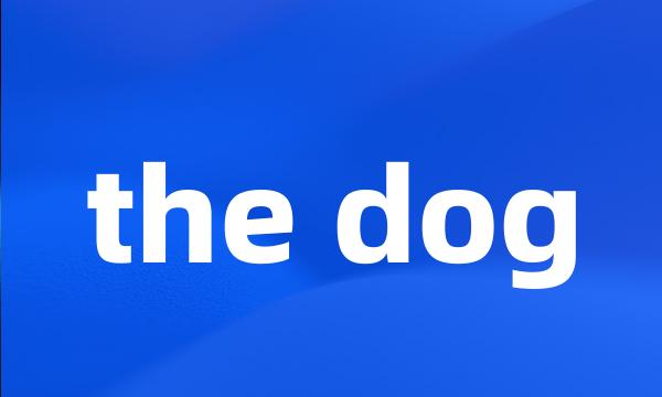 the dog