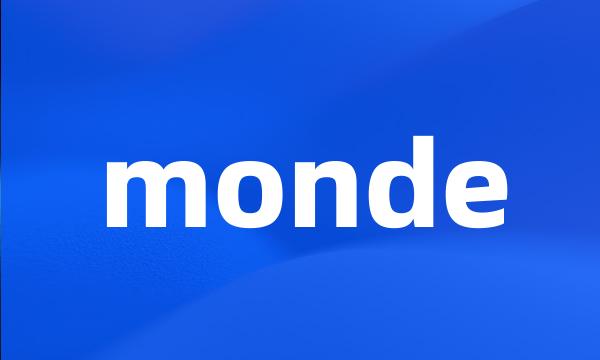 monde