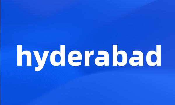 hyderabad