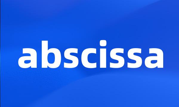 abscissa