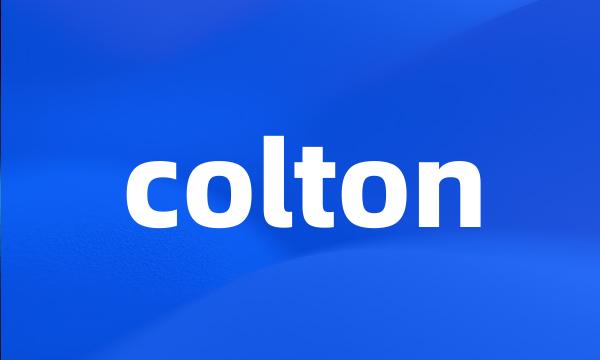 colton