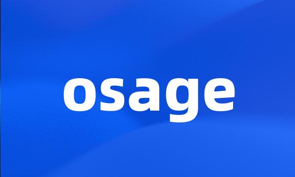 osage