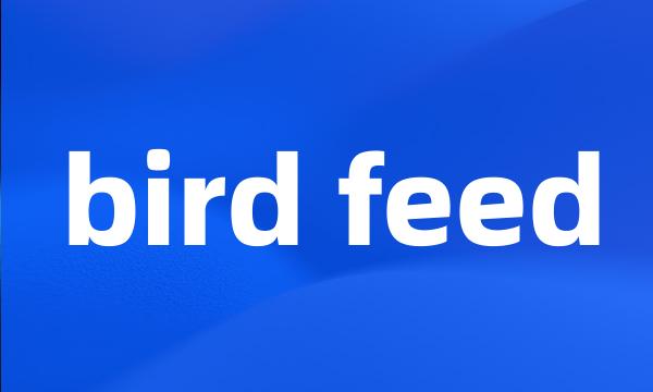 bird feed