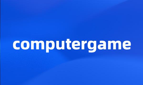 computergame