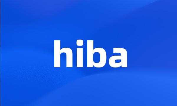 hiba