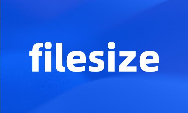 filesize