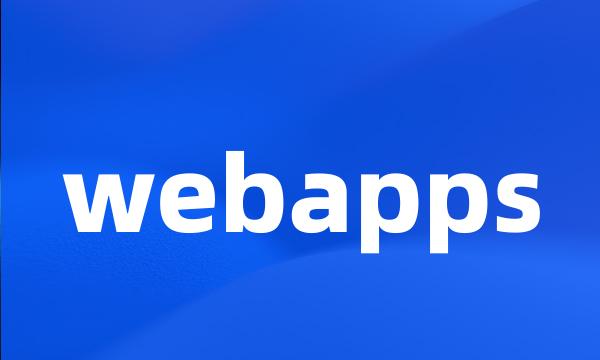 webapps