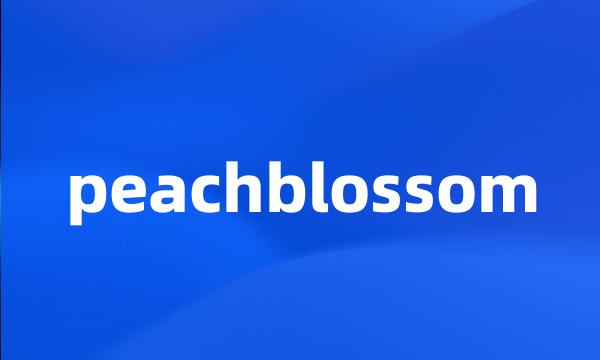 peachblossom