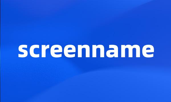 screenname