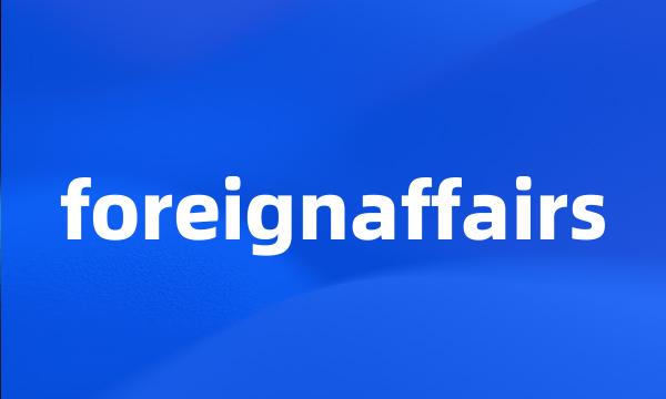 foreignaffairs