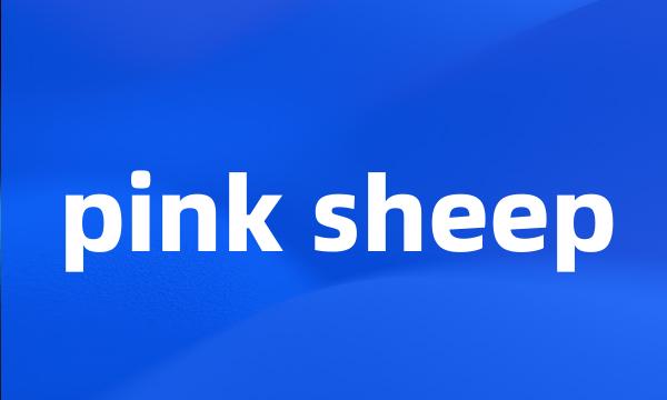 pink sheep