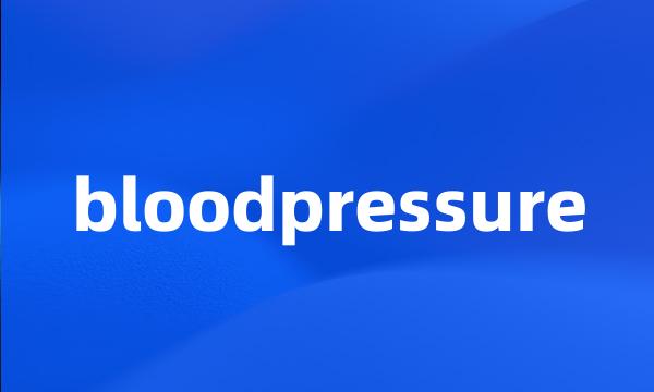 bloodpressure