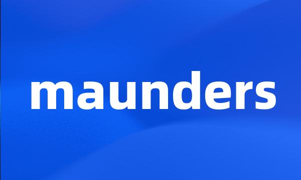 maunders