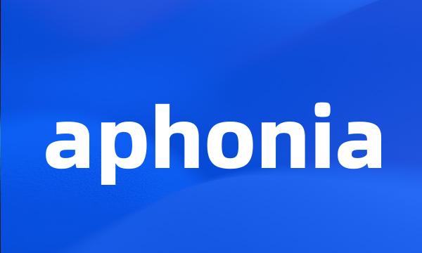 aphonia