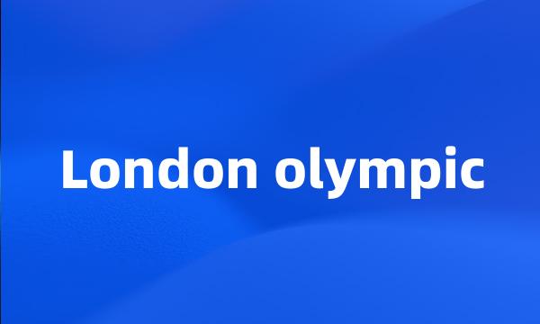 London olympic