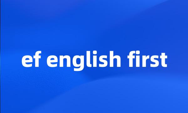 ef english first