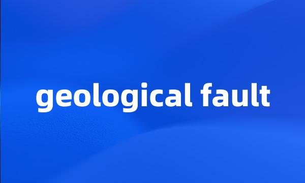 geological fault