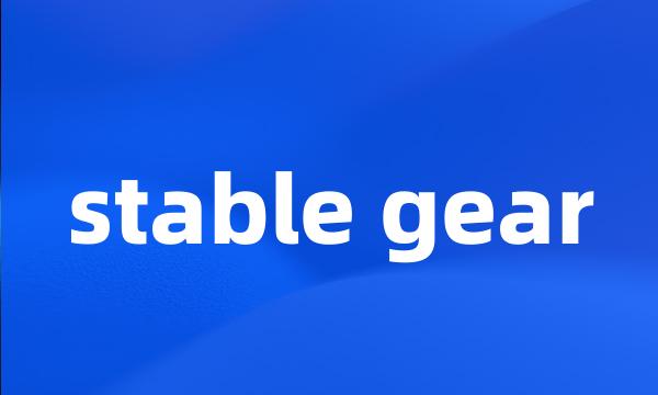 stable gear