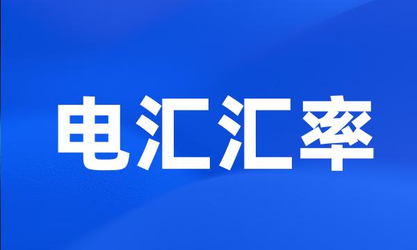 电汇汇率