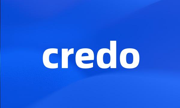 credo