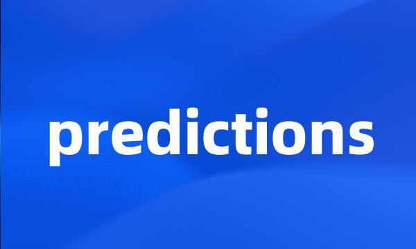 predictions