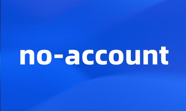 no-account